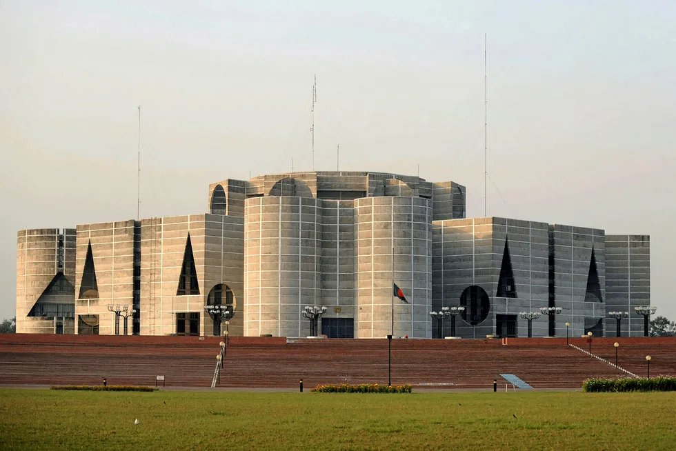 Sweetener: Bangladesh's national parliament building in Dhaka