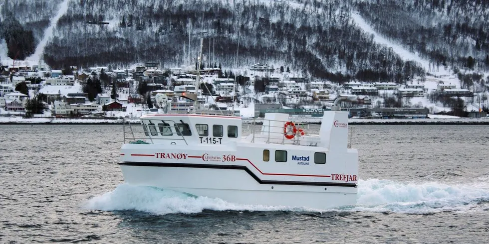 Tranøy ankom Tromsø etter å ha tatt turen fra Færøyene. (Foto: Arne Fenstad)