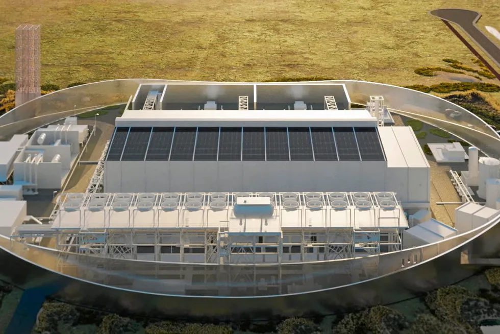 A rendering of the Holland Hydrogen 1 project.