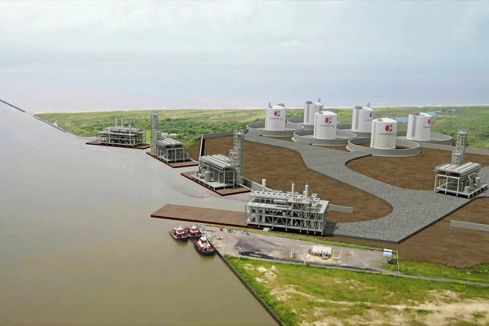 Commonwealth LNG: Rendering of proposed project