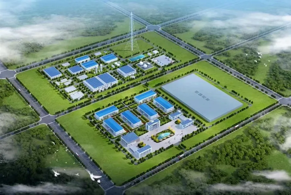 Green goals: an illustration of the Lanzhou zone where hydrogen will be produced using renewable energy