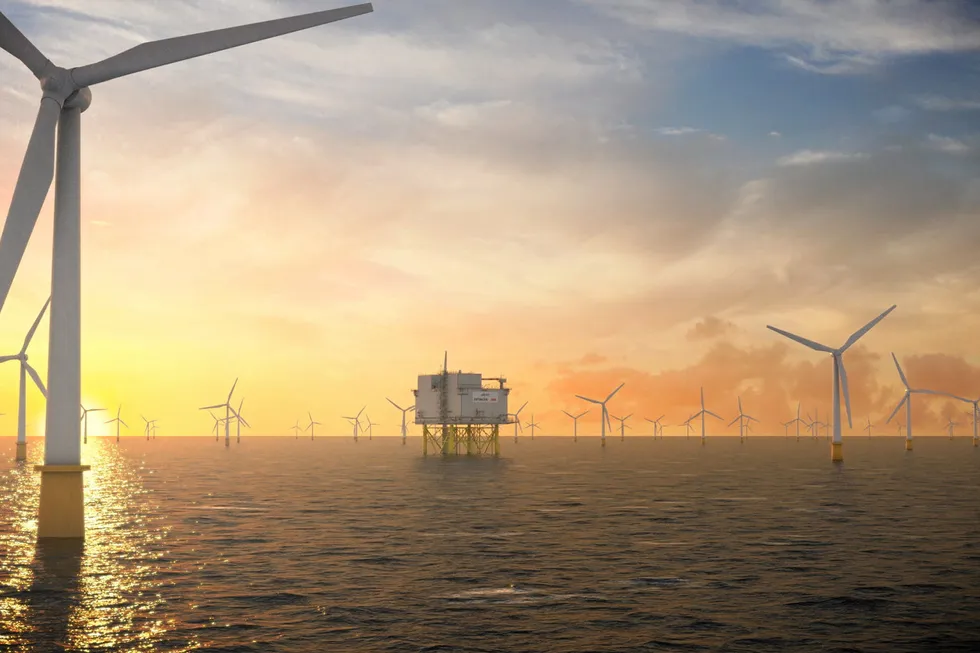 Contract awards: illustration of the future Dogger Bank offshore wind array