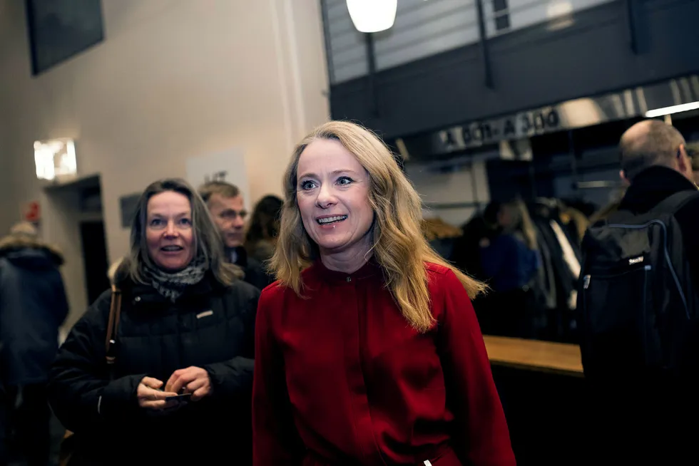 Arbeids- og sosialminister Anniken Hauglie. Foto: Skjalg Bøhmer Vold