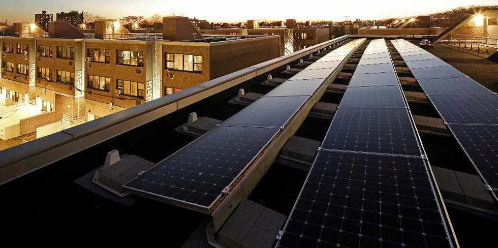 Microgrid in Brooklyn, New York, operated by Enel X.