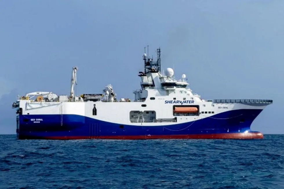 In demand: Shearwater’s survey vessel Geo Coral