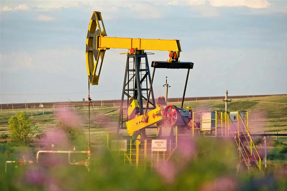 Discovery: a producing oil well at an Orenburgneft licence block in the Orenburg region, Russia