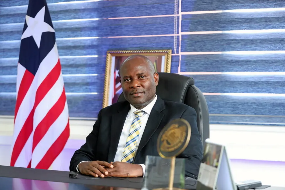 Direct talks: Archie Donmo, director general of the Liberia Petroleum Regulatory Authority.