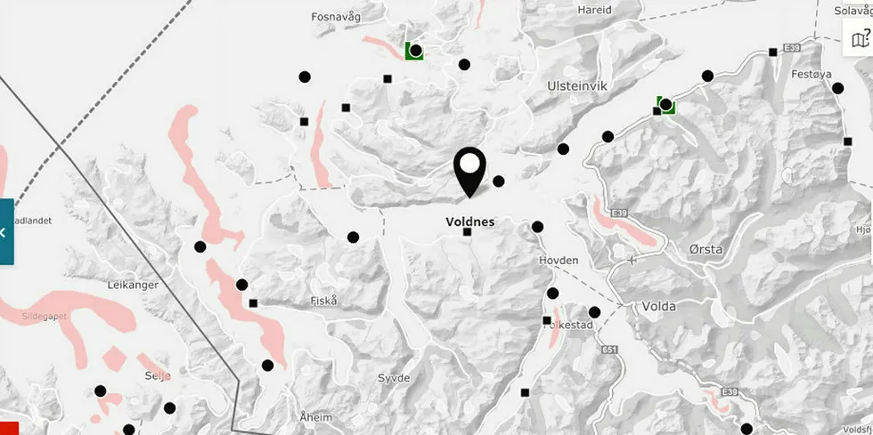 Lokaliteten Voldnes ligger i Herøy kommune i Møre og Romsdal.