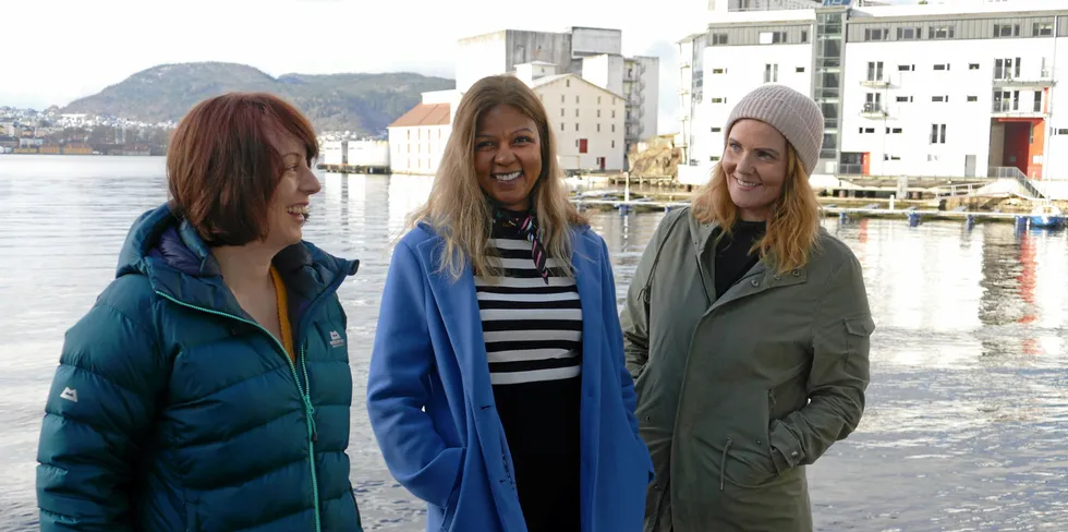 Monica Langeland i Egersund Trål, Kathleen Offman Mathisen i Grieg Seafood og Mariann Frantsen i Pelagisk Forening har startet Havets Verdiskapere.