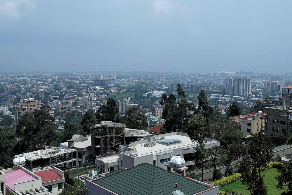 Agreements: Ethiopia's capital Addis Ababa seen from the Megenagna neighbourhood