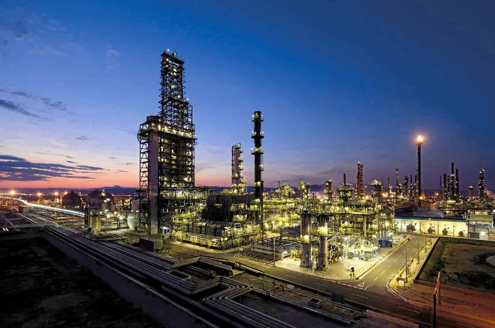 BP's Castellon oil refinery in Spain.