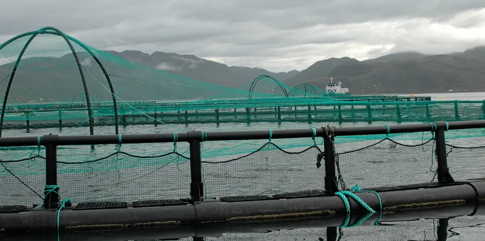 En av lokalitetene til Grieg Seafood Finnmark i Alta.