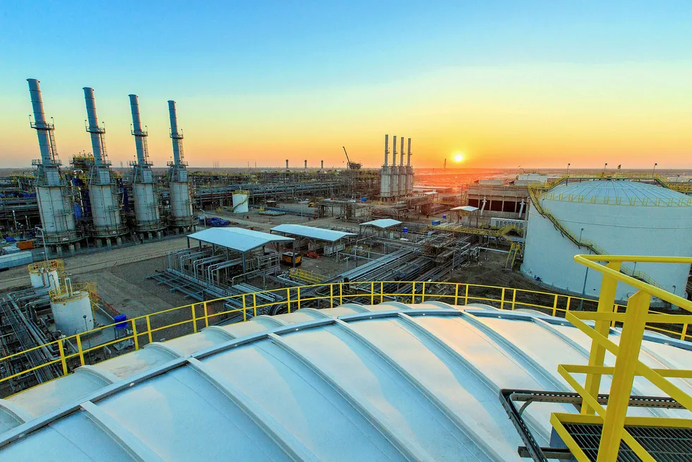 Expansion plans: Central processing facility at the West Qurna 2 oilfield in Iraq