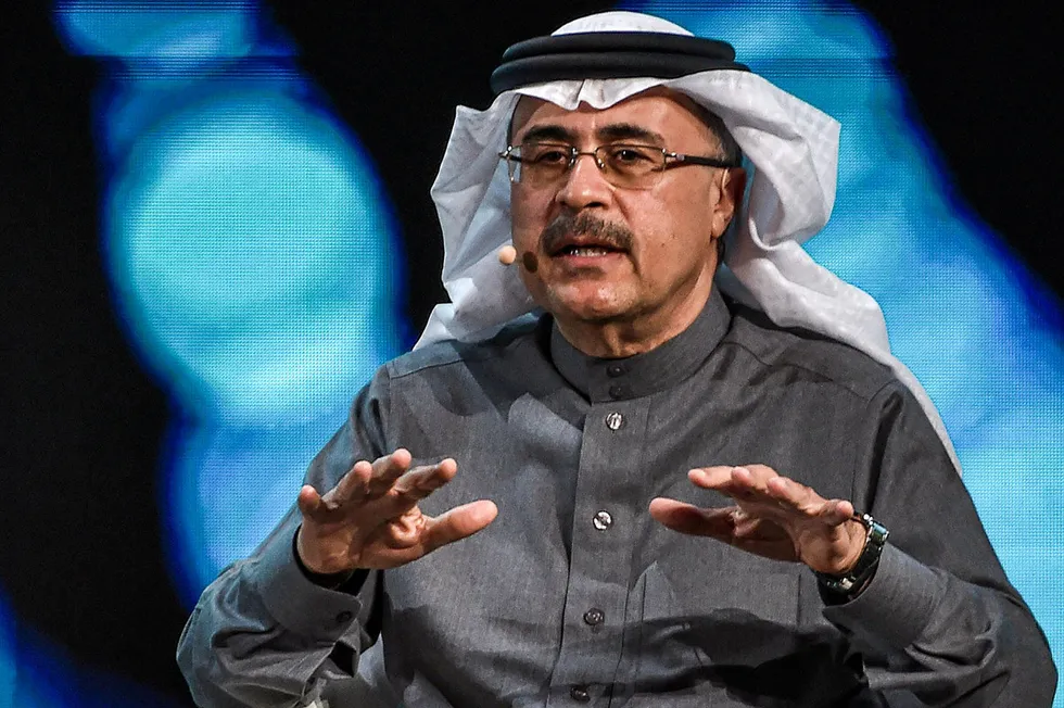 Oil production capacity: Amin Nasser, the chief executive of Saudi Aramco.