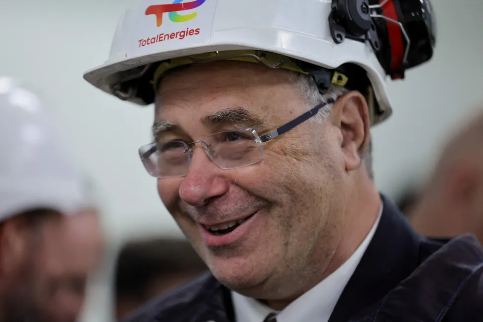 Thumbs up: TotalEnergies chief executive Patrick Pouyanne.