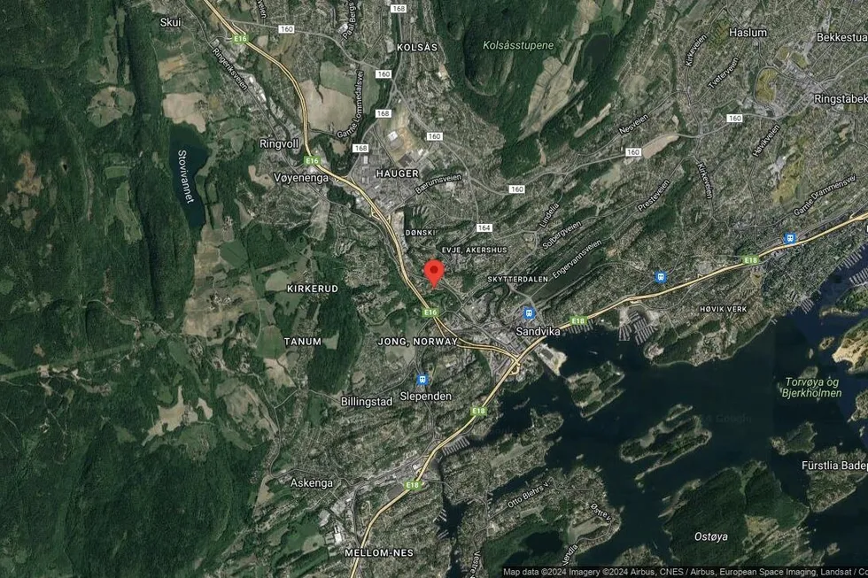 Området rundt Hamang terrasse 83, Bærum, Akershus