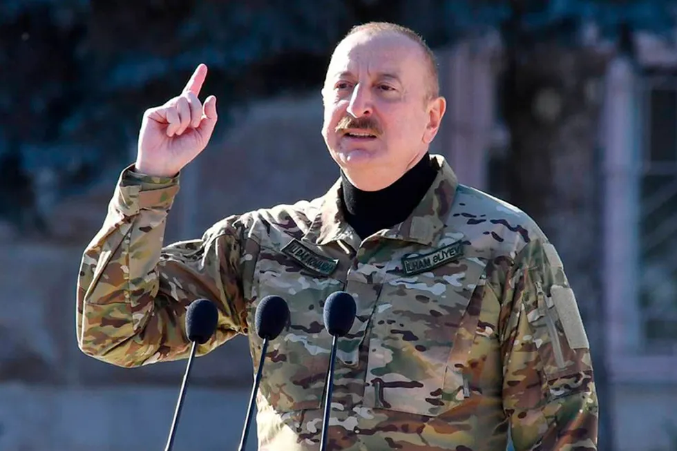 Decision time: Azerbaijan's President Ilham Aliyev.