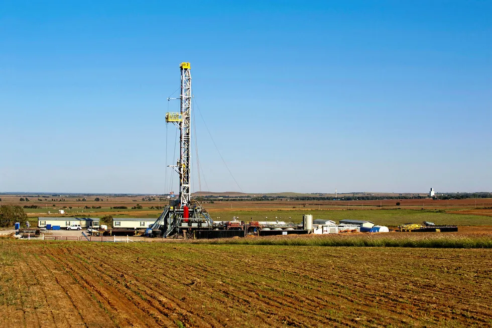 Declining numbers: a well site in Oklahoma