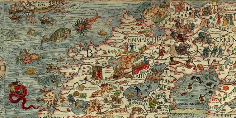 Carta marina er et kart fra 1500-tallet, tegnet av Olaus Magnus. På kartet florerer det med sjømonstre og farlige steder.