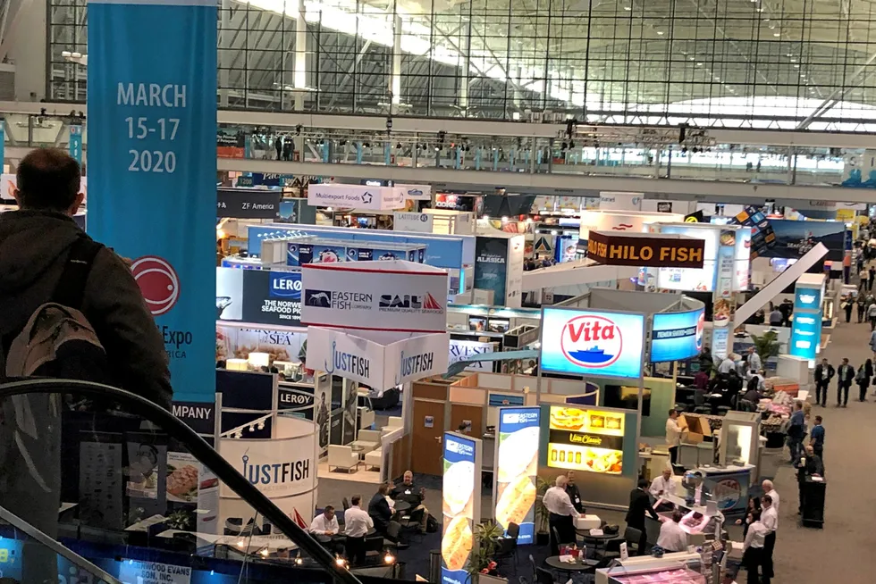 The last in-person Boston seafood show took place in 2019, but organizers are going forward with plans to hold the event in March despite COVID concerns.