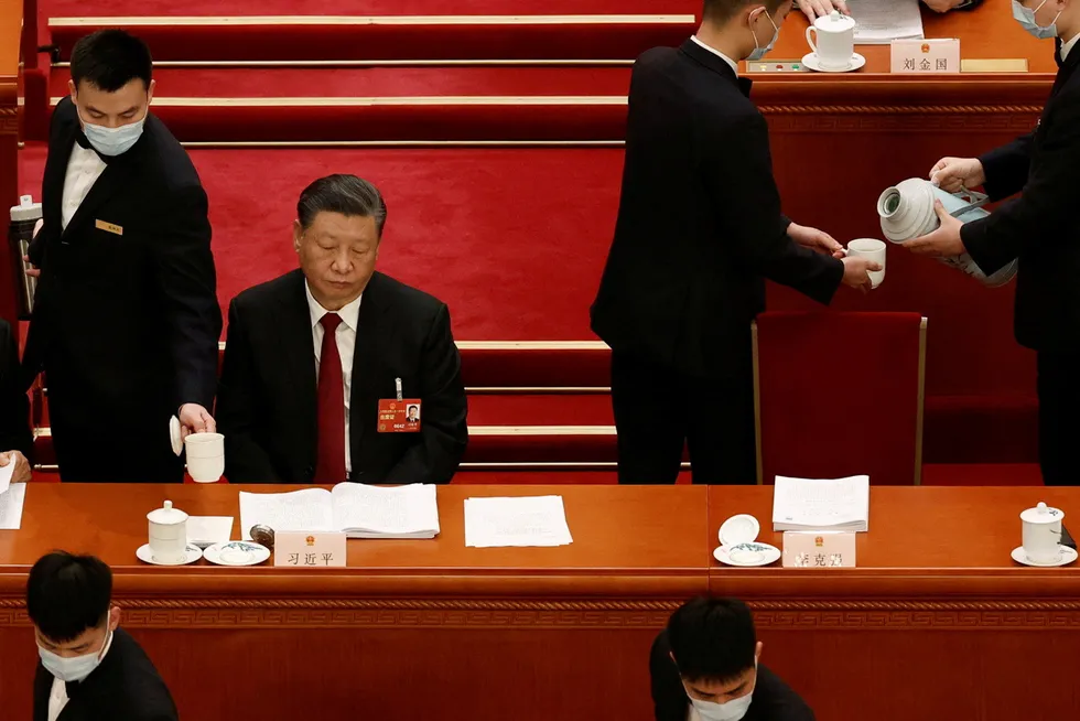 Kinas president Xi Jinping er i sentrum av begivenhetene under den pågående Folkekongressen i Beijing.