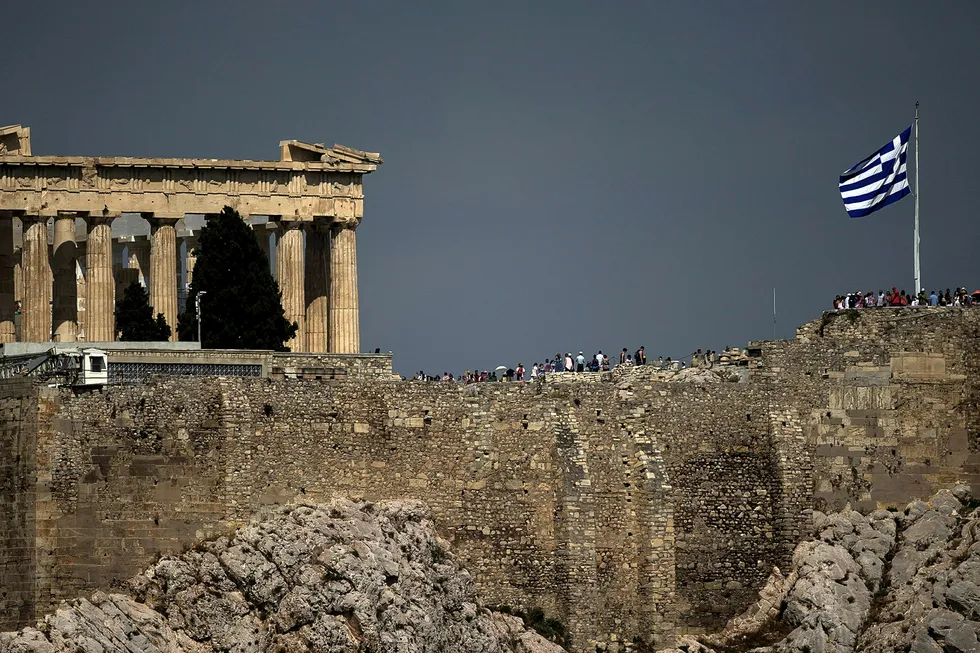 Akropolis i Hellas. Foto: REUTERS/Marko Djurica/NTB Scanpix