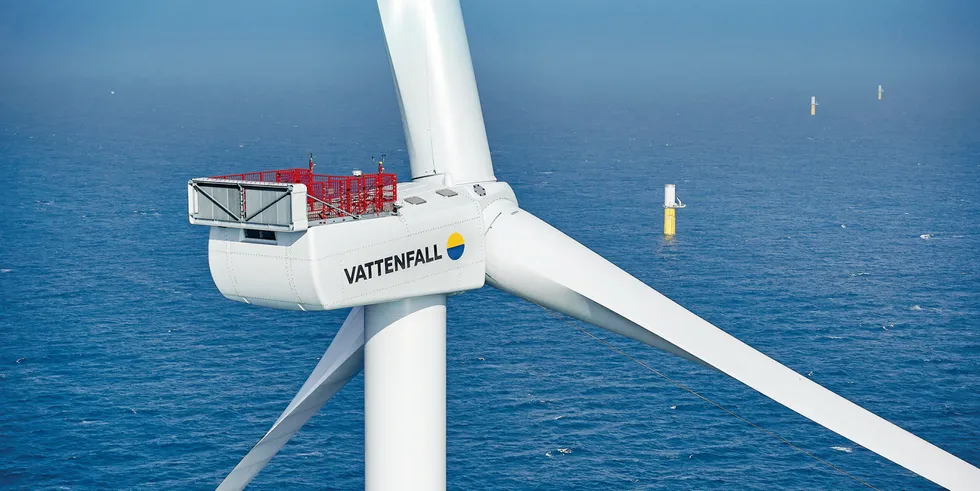 A Vattenfall wind turbine