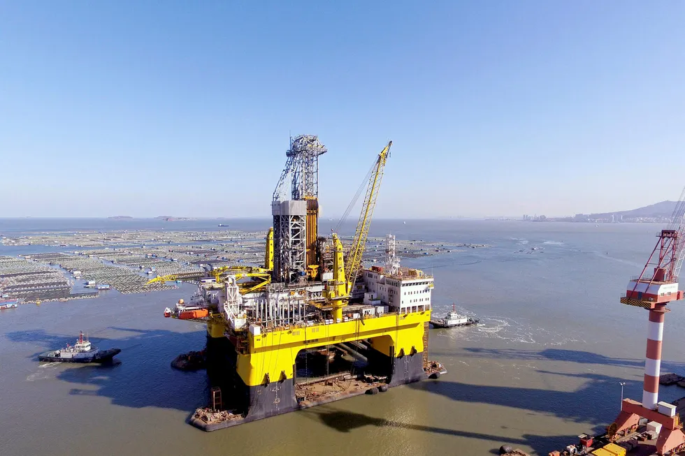 Re-named: Drilling at Shenhu may use the ultra-deepwater semi-submersible rig Bluewhale 1, formerly the Frigstad Shekou