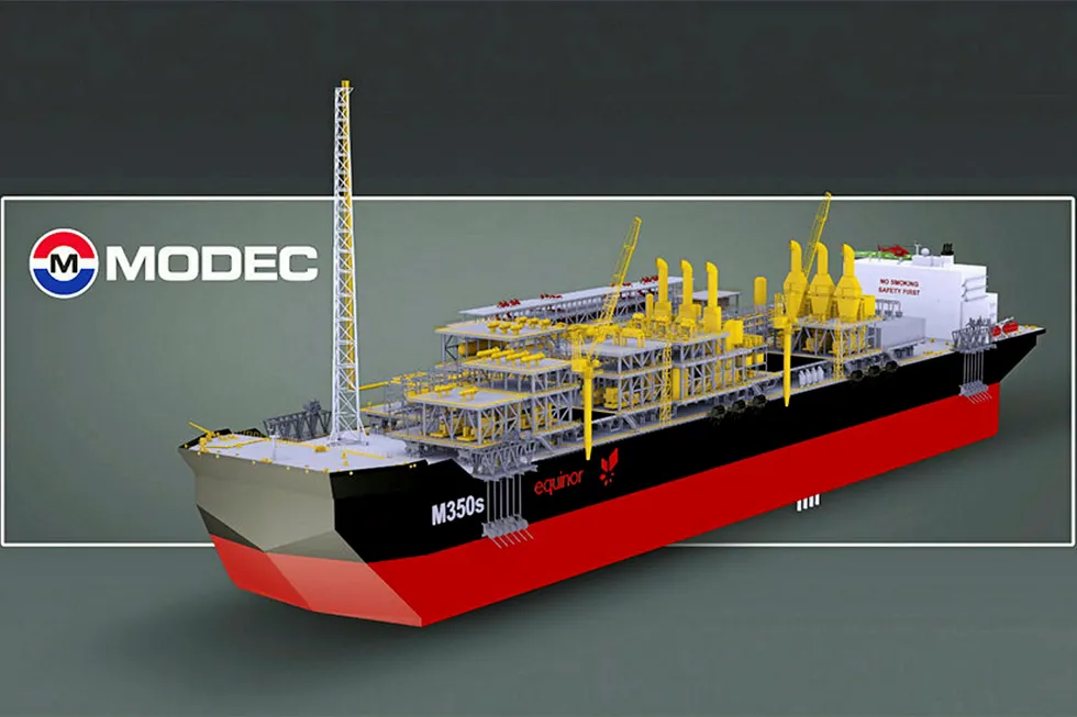 Centrepiece: the Bacalhau FPSO being built by Japanese company Modec for Equinor