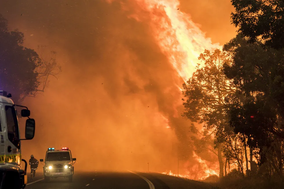 Voldsomme skogbranner herjer i Australia.