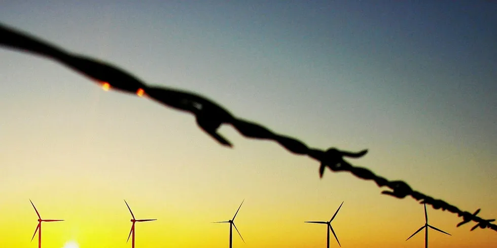 Wind turbines in Texas