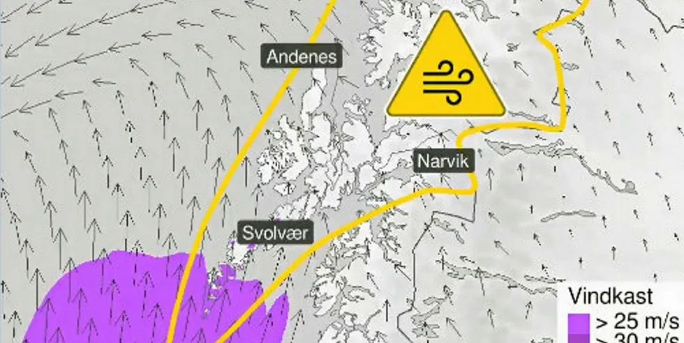 Mer uvær i vente - kan blåse opp til full storm i Vesterålen