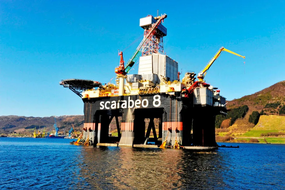 Allocated: the drilling rig Scarabeo 8 will be used to drill the Ve prospect in Block PL919.
