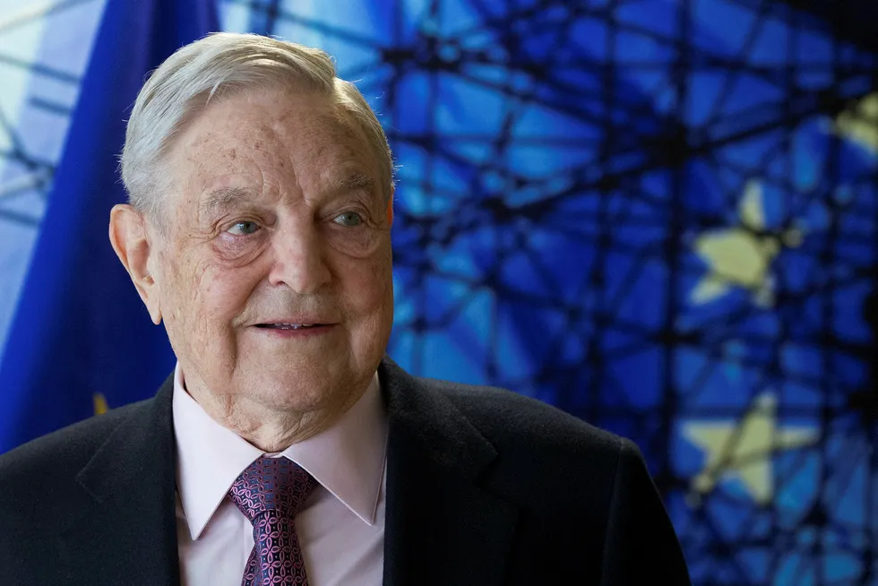 Investorlegenden George Soros overfører 18 milliarder dollar til sine filantropiske stiftelser Open Society Foundations. Foto: OLIVIER HOSLET/AFP/NTB Scanpix