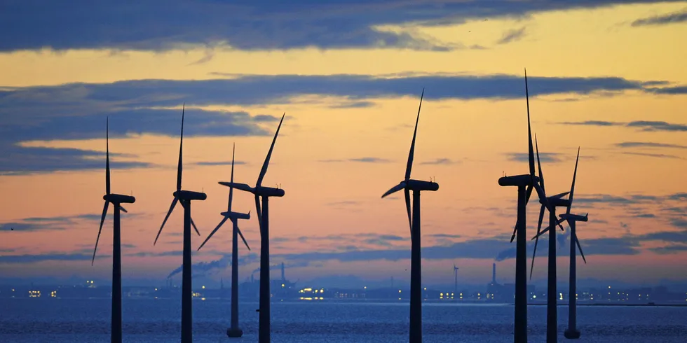 Wind turbines in Copenhagen.