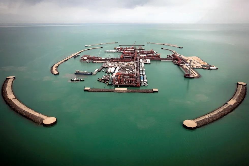Major asset: the Kashagan oilfield in Kazakhstan's Caspian Sea waters, where Eni is a partner
