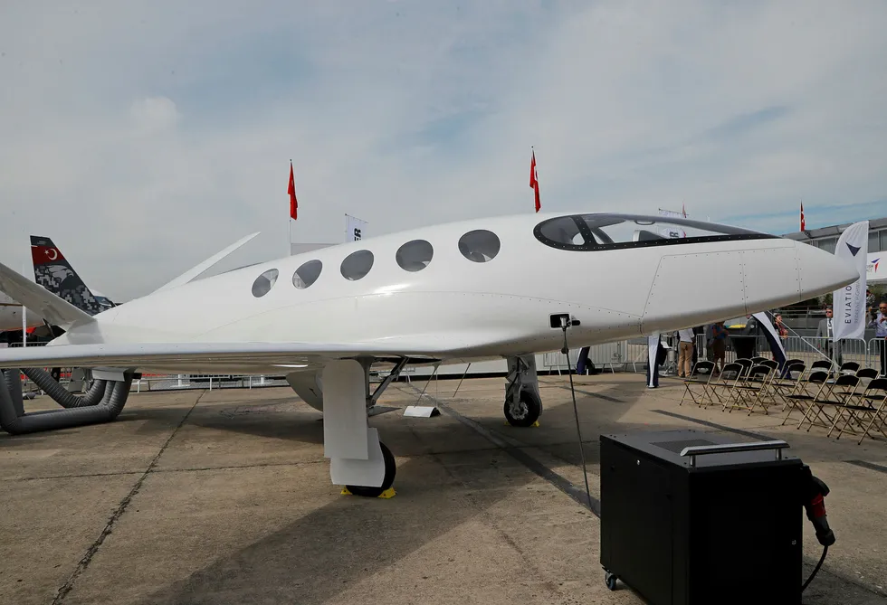 El-flyet Alice, en prototyp fra israelske Eviation, ble fremvist under Paris Air Show i juni i fjor.