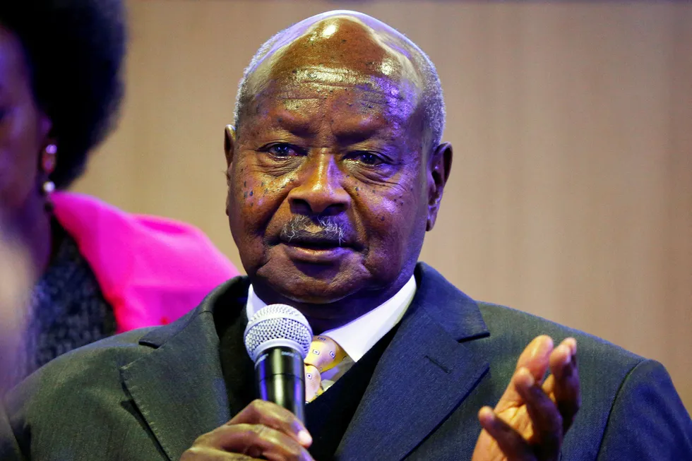 Challenged: Uganda President Yoweri Museveni