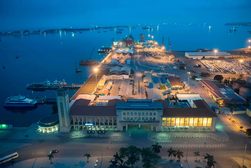 Lighting up: Angola is an important oil and gas production hub for TotalEnergies. This photo shows a view of Luanda port, a key logistics centre and supply base for the country’s upstream industry.