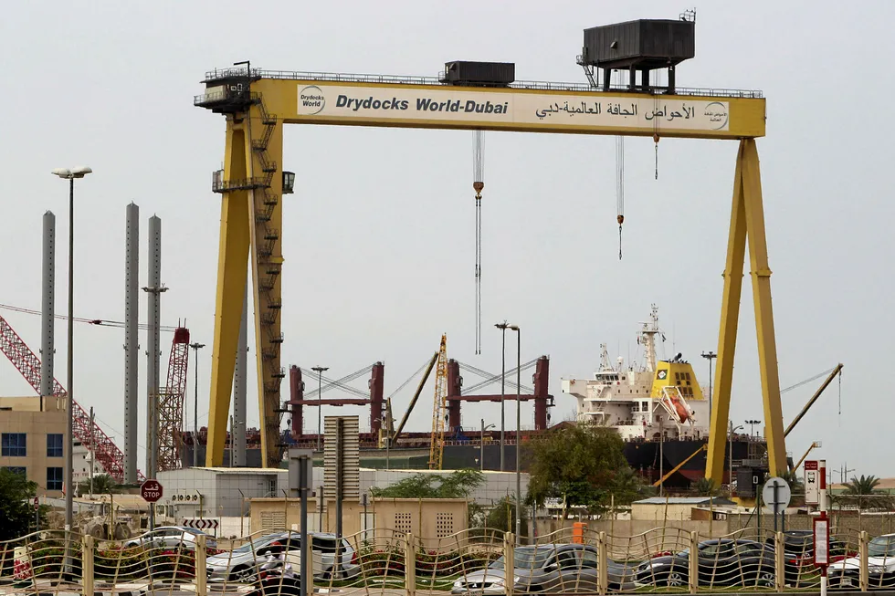 Contender: DryDocks World in Dubai worked on an earlier platform for Rashid