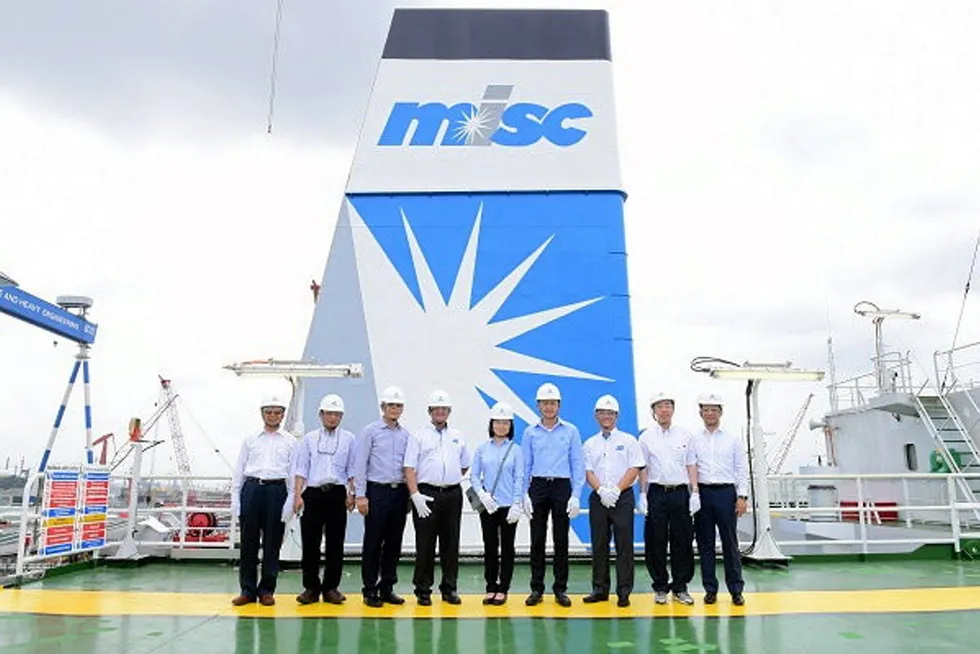 Employees: on board an MISC offshore vessel