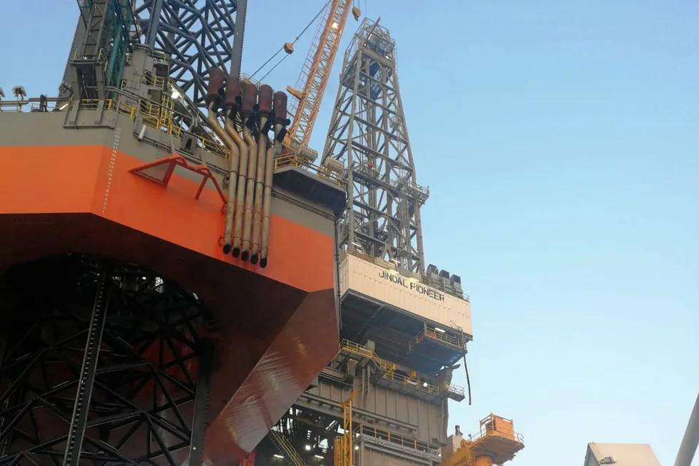 Up and running: Eni's Mizton wellhead platform and early production system in the Gulf of Mexico.