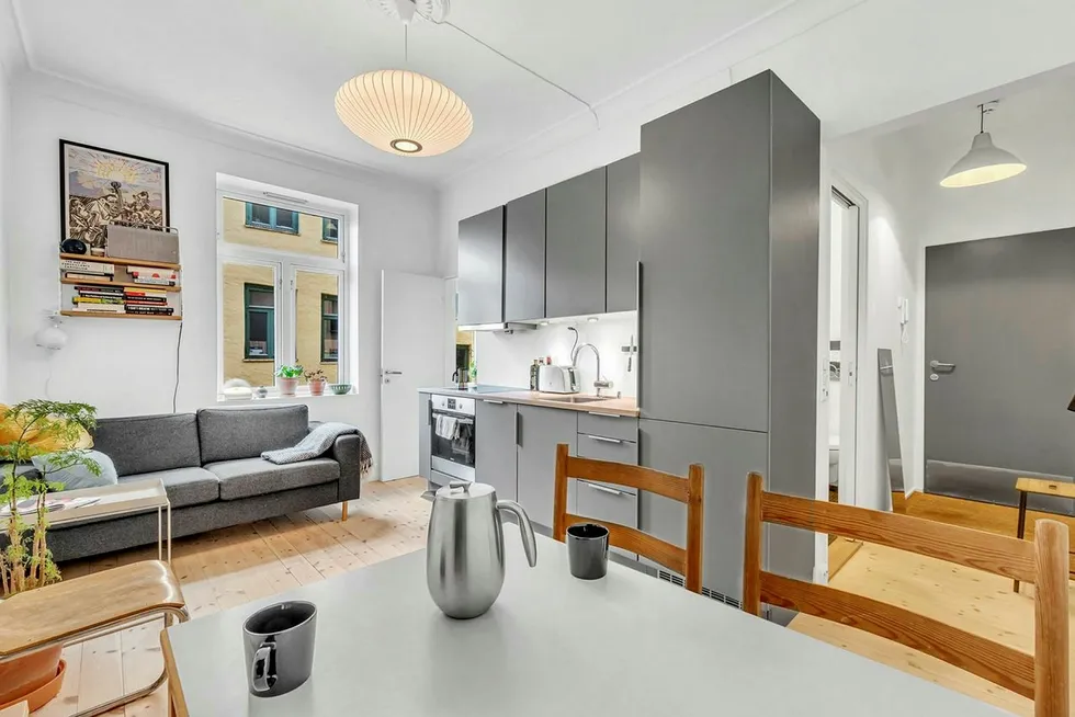 Denne leiligheten på 22 kvadratmeter på Grünerløkka i Oslo gikk for godt over snittprisen.