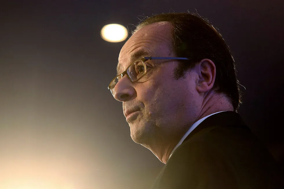 Frankrikes president Francois Hollande mener man må åpne for at samarbeid i EU går frem i ulike hastigheter. Foto: FRANCOIS NASCIMBENI