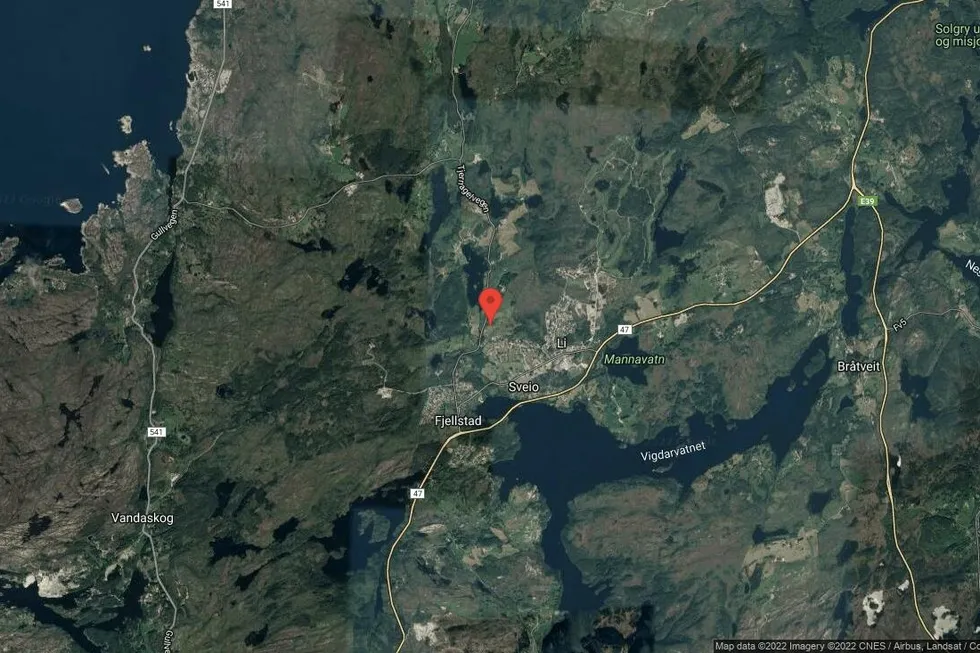 Området rundt Tjernagelvegen 103C, Sveio, Vestland