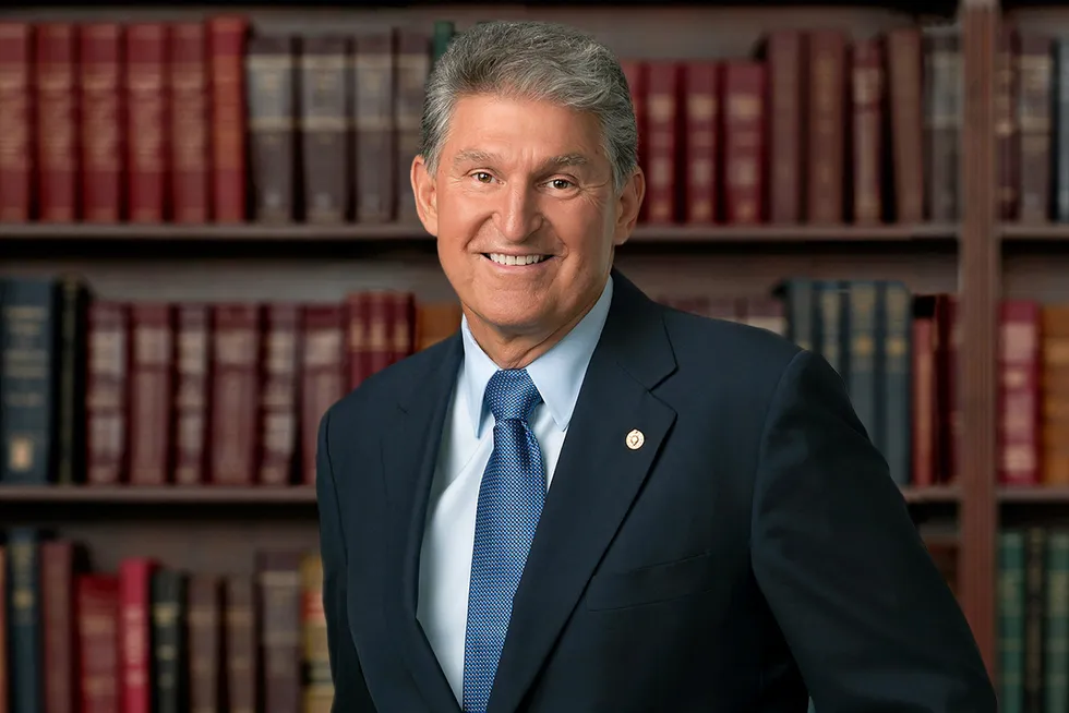 portrait . US Senator Joe Manchin of West Virginia.