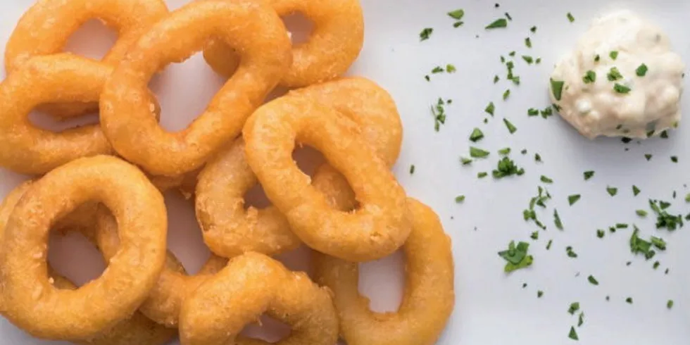 The vegan calamari rings are tasty, high in protein, and have the potential for commercialization, the researchers claim.