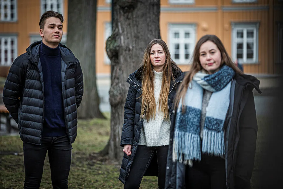 Malin Pettersen (24), Frida Skjei (26) og Petter Ingebrigtsen (25) Studenter. studenter trondheim.