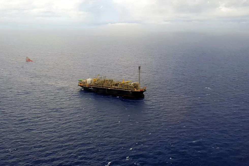 Bumper: the P-77 FPSO is producing at the Buzios field off Brazil