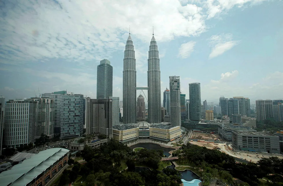 Landmark: Malaysia's Petronas Twin Towers in Kuala Lumpur